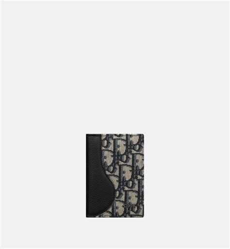 dior oblique card case|Vertical Compact Card Holder Black Dior Oblique Jacquard.